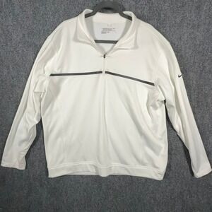 Nike Golf Tour Performance Therma-FIT 1/4 Zip Pullover White XL 746703-100